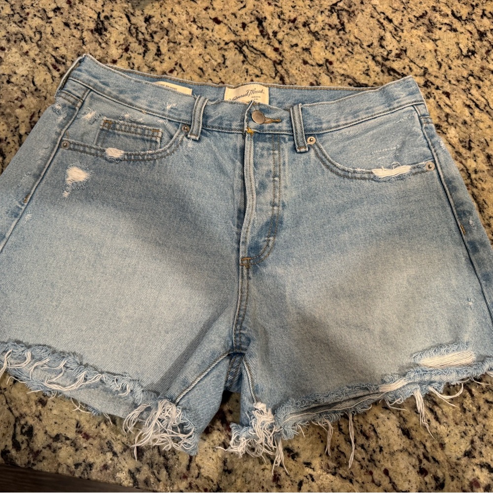 Universal Thread Blue Jean Shorts Distressed Cut-Offs